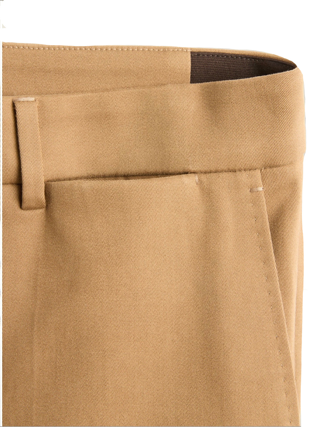 Slowear Tan Cotton Dark Walnut  Pattern 54 trouser