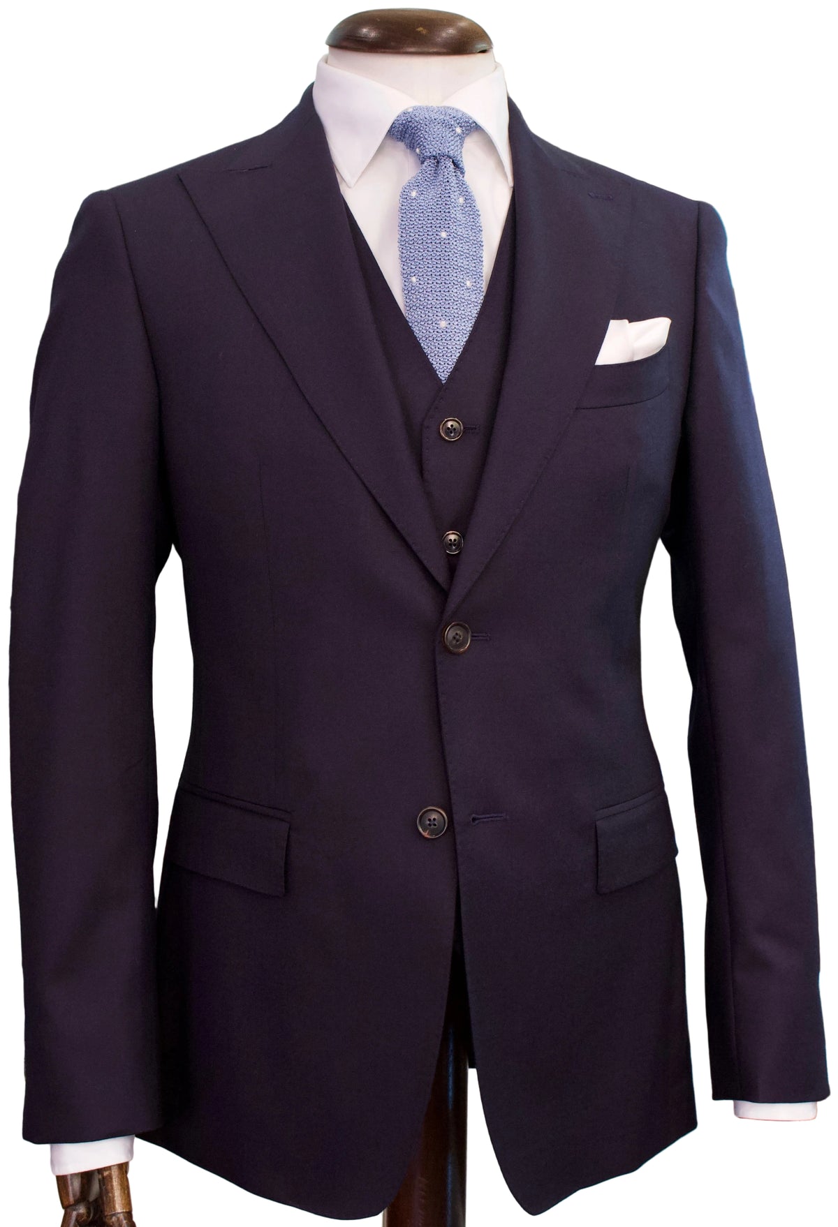 Wool 3 piece suit, navy
