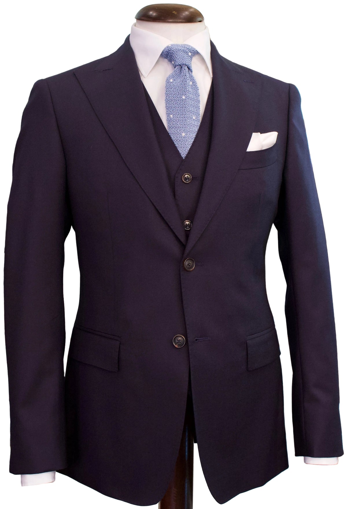 Wool 3 piece suit, navy
