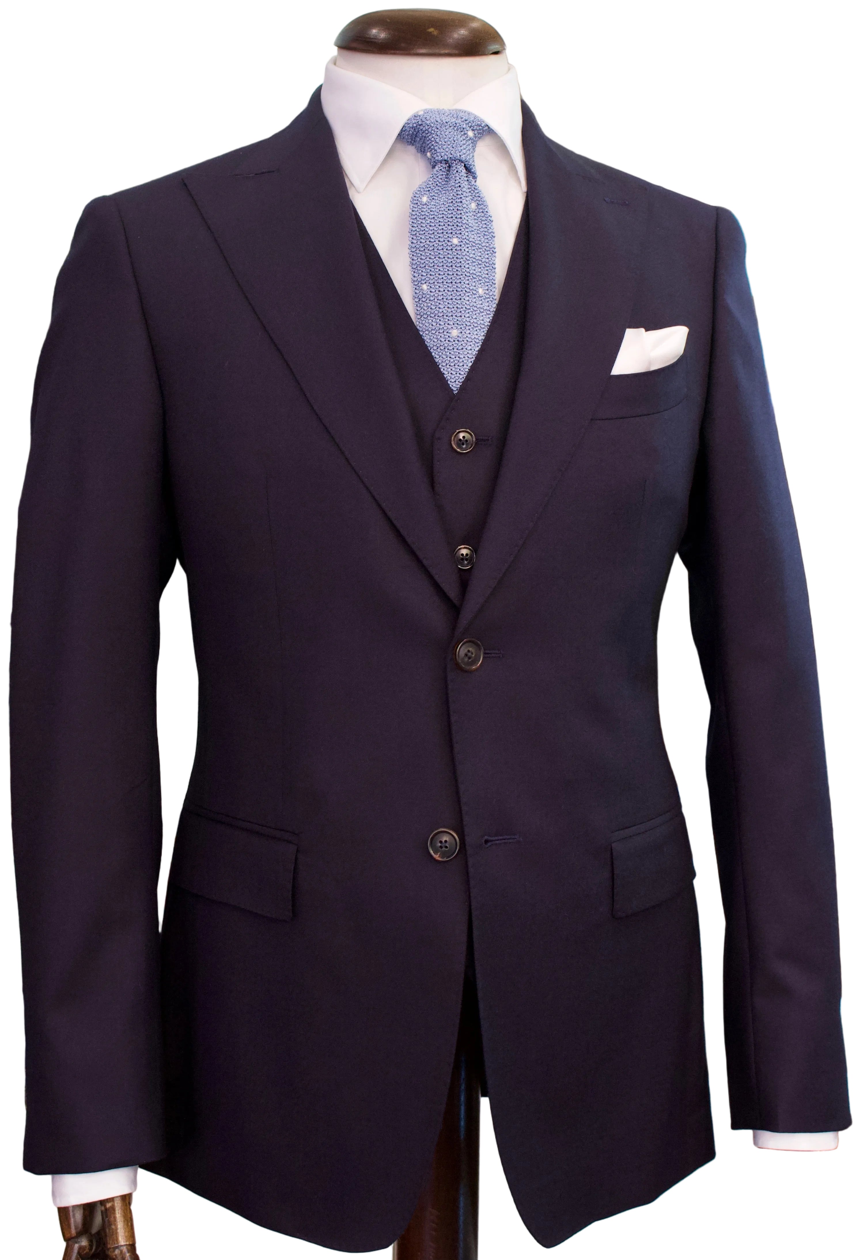 Wool 3 piece suit, navy