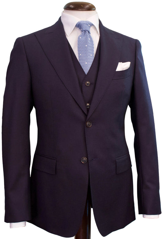 Wool 3 piece suit, navy