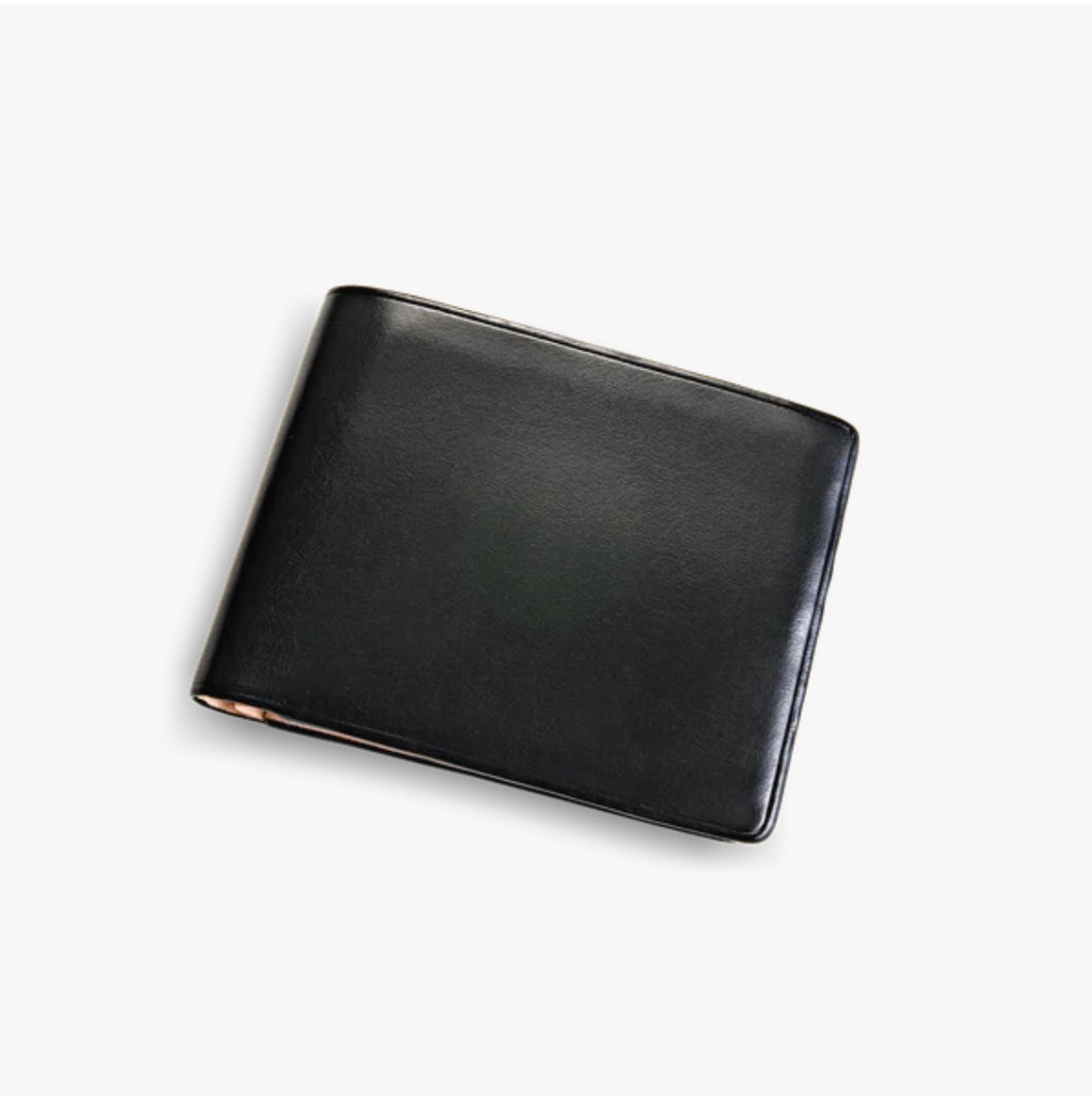 Il Bussetto  Large Bi-fold wallet (Black)