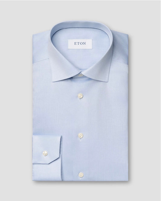Eton Slim Fit Light Blue Signature Twill Shirt