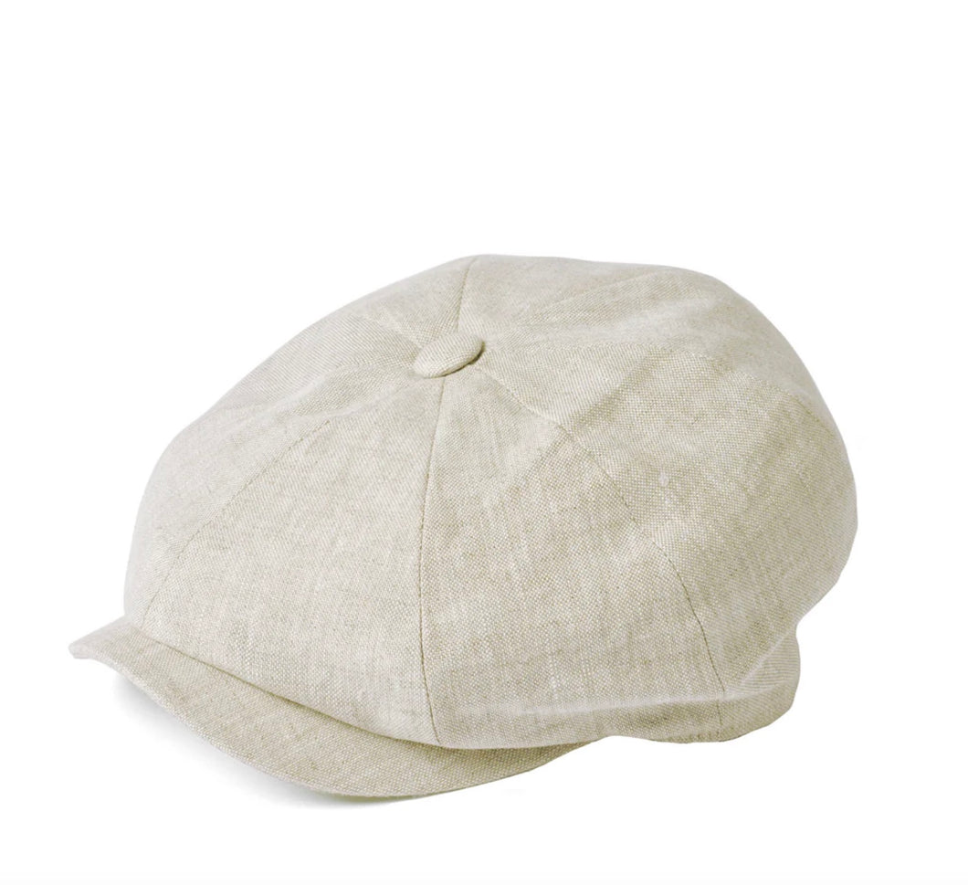 Baker boy Irish Linen Cap (Natural)