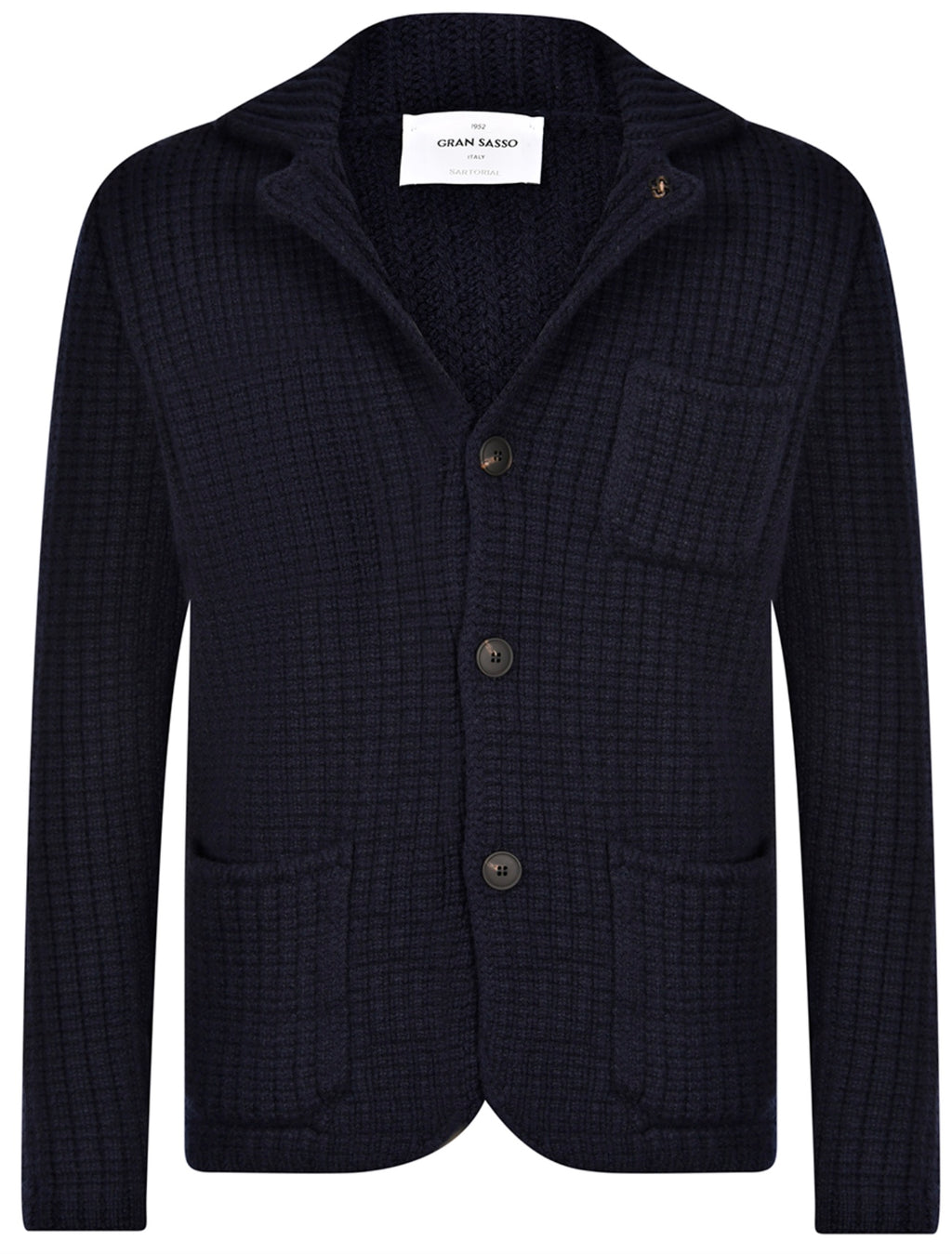 Gran Sasso Waffle Stitch Super Geelong Knitted Jacket