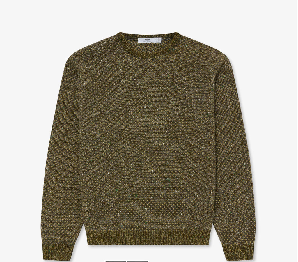 Inis Meain Breidin Cashmere Sweater (Khaki Mix)