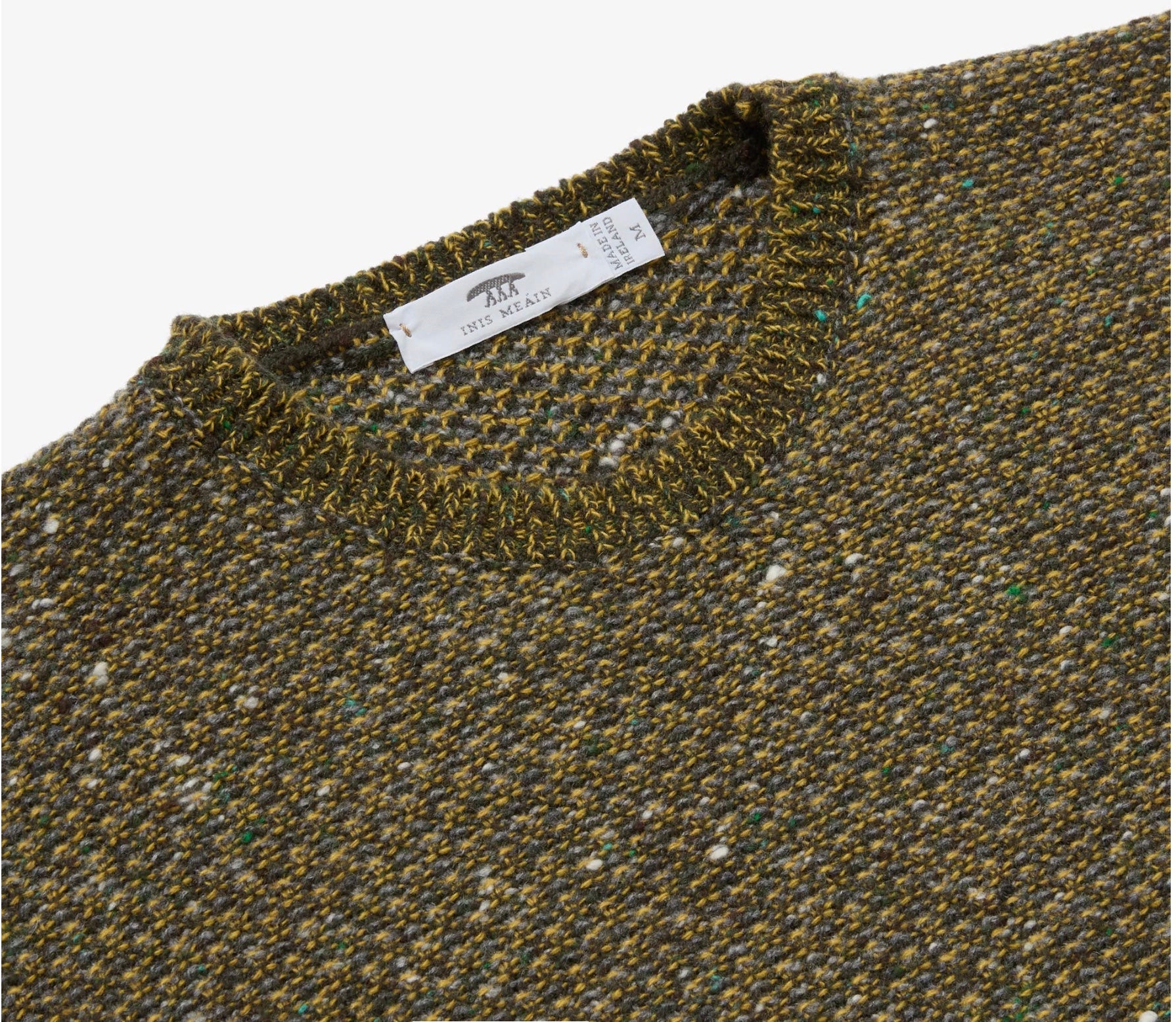 Inis Meain Breidin Cashmere Sweater (Khaki Mix)