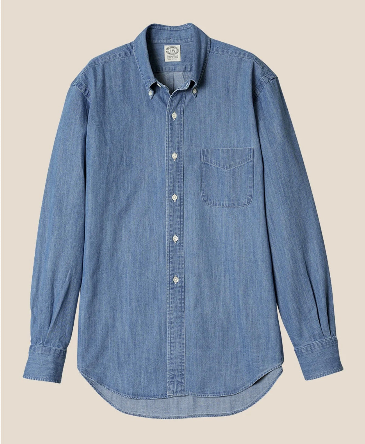 Kamakura Vintage Ivy-Japanese Denim 7oz Shirt (light indigo)