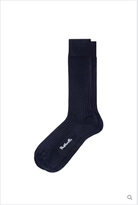 Pantherella Cotton Socks Navy