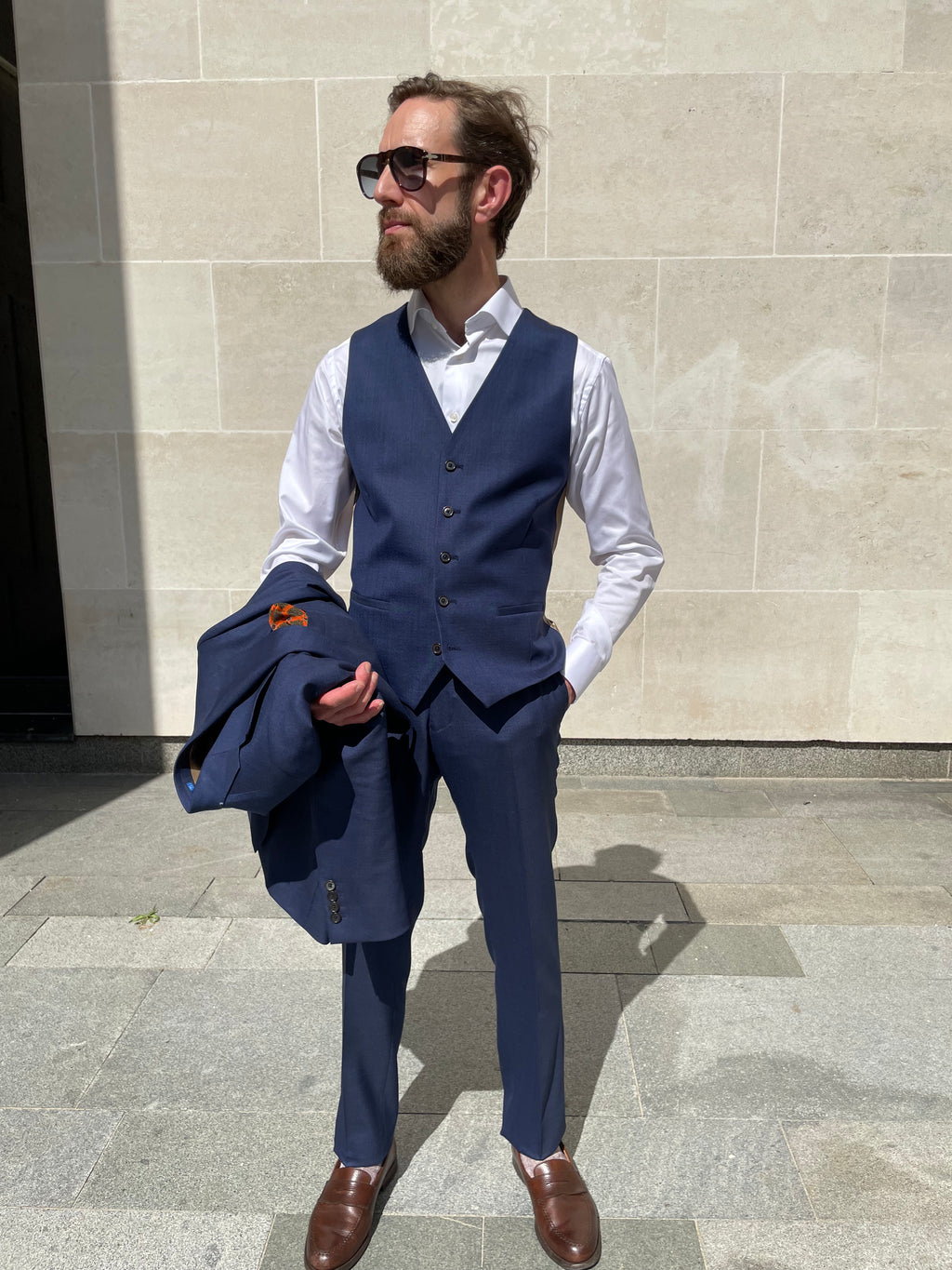 DE&S LIGHTWEIGHT WOOL TAILORED SUIT