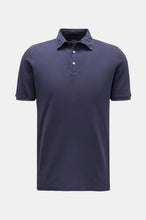 Load image into Gallery viewer, Fedeli  Piquet Polo shirt &#39;North&#39; Dark Blue
