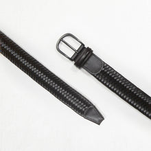 Load image into Gallery viewer, Anderson&#39;s Woven Leather Belt, Dark Brown
