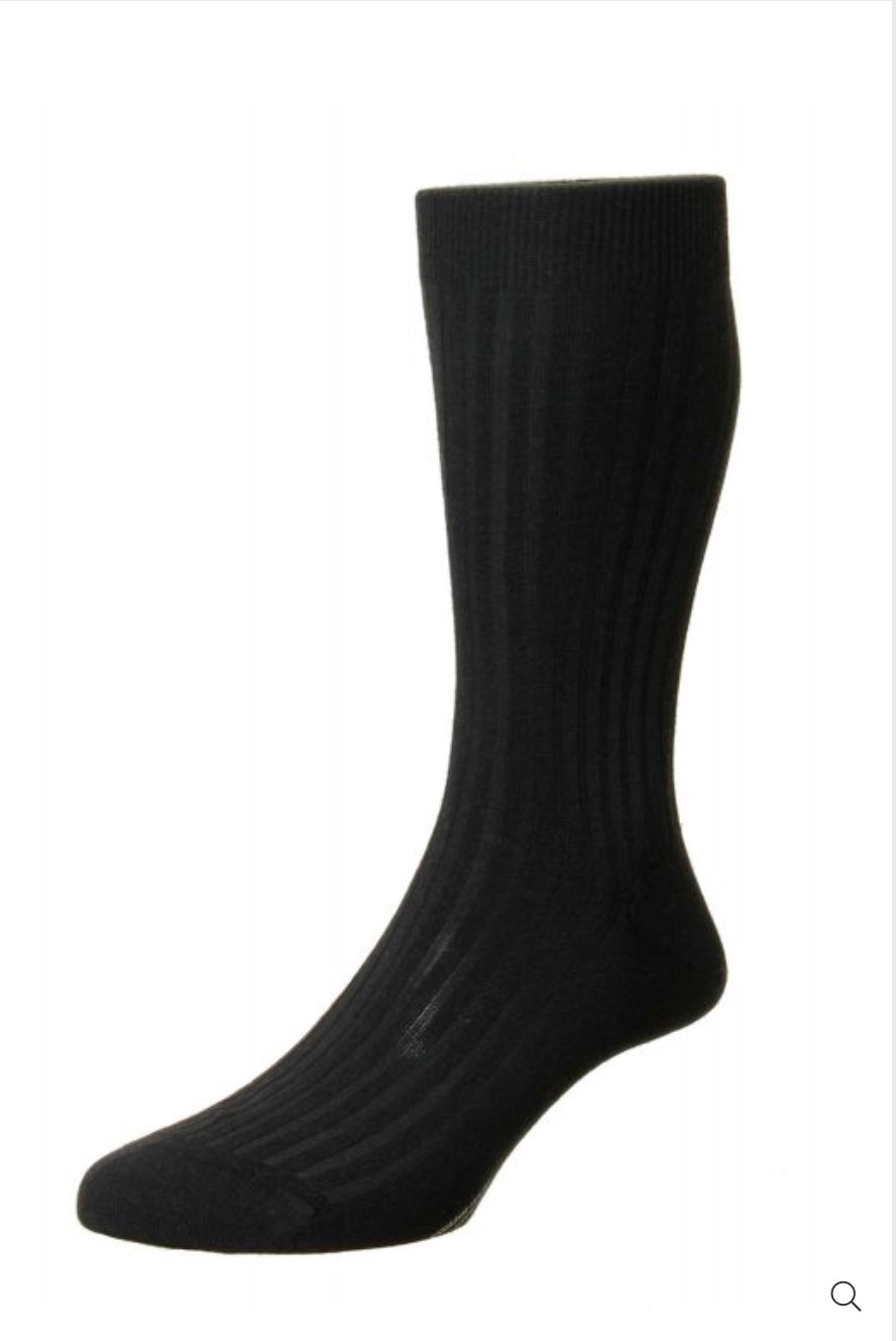 Pantherella Laburnum Socks (Black)