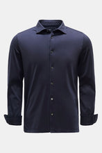 Load image into Gallery viewer, Fedeli &#39;Jason&#39; Giza Cotton Jersey Shirt, Navy
