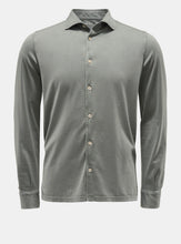 Load image into Gallery viewer, Fedeli &#39;Jason&#39; Giza Cotton Jersey Shirt, Sage
