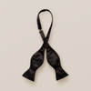Load image into Gallery viewer, Black Self -Tie Silk Bow Tie

