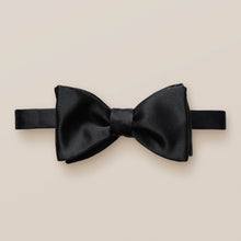 Load image into Gallery viewer, Eton Silk Black Self Tie Bow Tie
