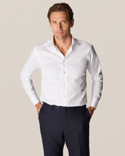 Eton Slim Fit White Signature Twill Shirt