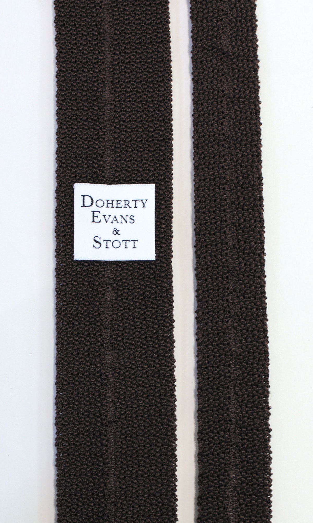 Knitted Silk Tie (Brown)