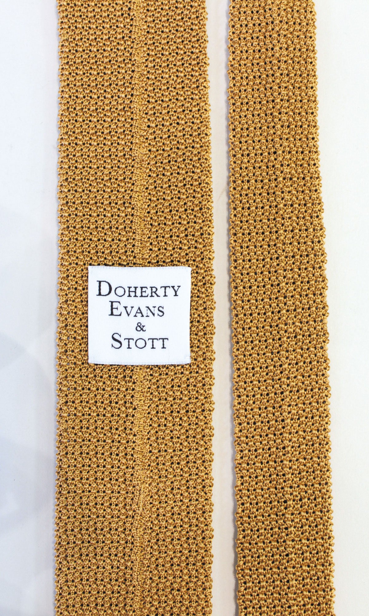 Knitted Silk Tie (Gold)