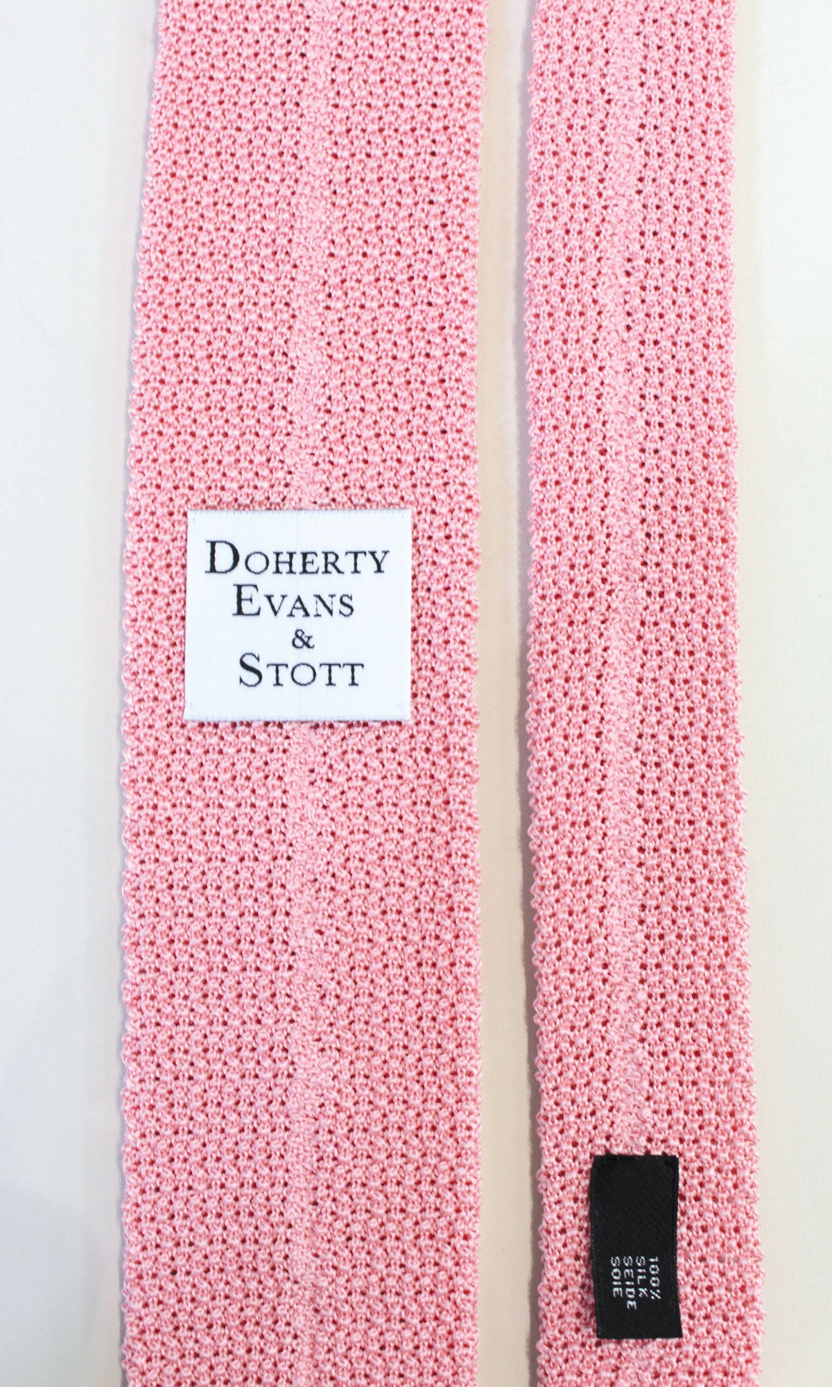 Knitted Silk Tie (Pink)