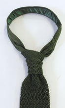 Load image into Gallery viewer, Knitted Silk Tie (Olive)
