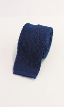 Load image into Gallery viewer, Knitted Silk Tie (Blue)
