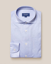 Load image into Gallery viewer, Eton Oxford Pique Shirt, Pale Blue (Slim Fit)

